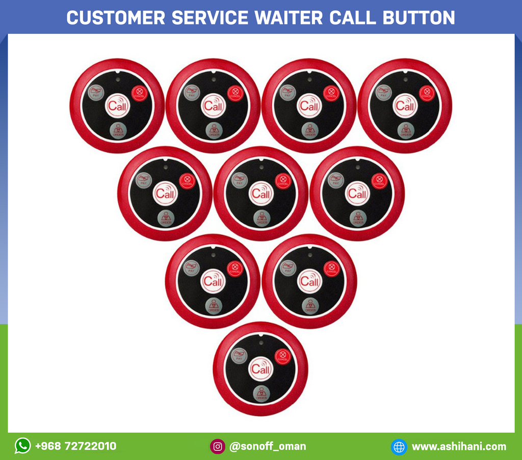 Customer service waiter call button