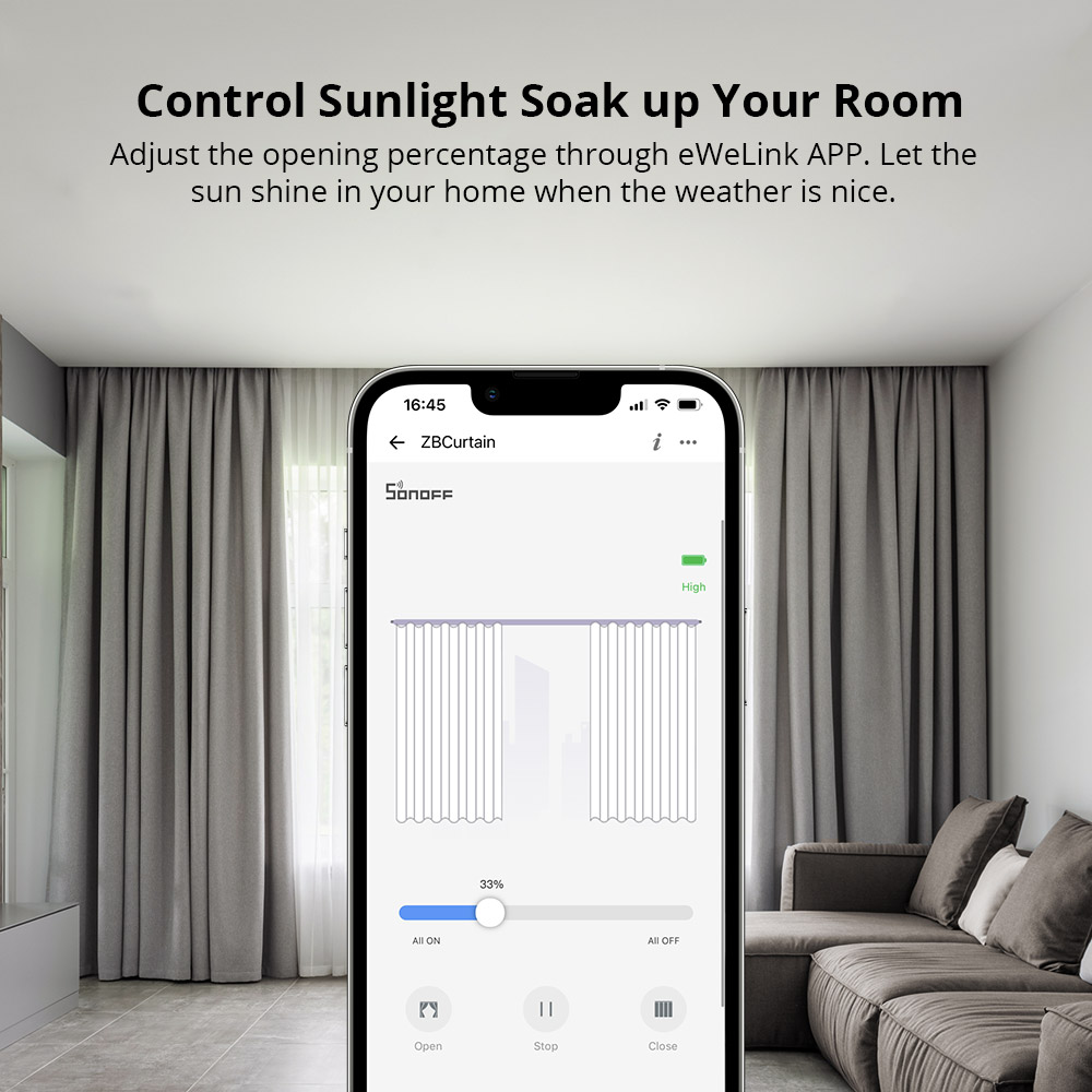 Zigbee Smart Curtain Motor