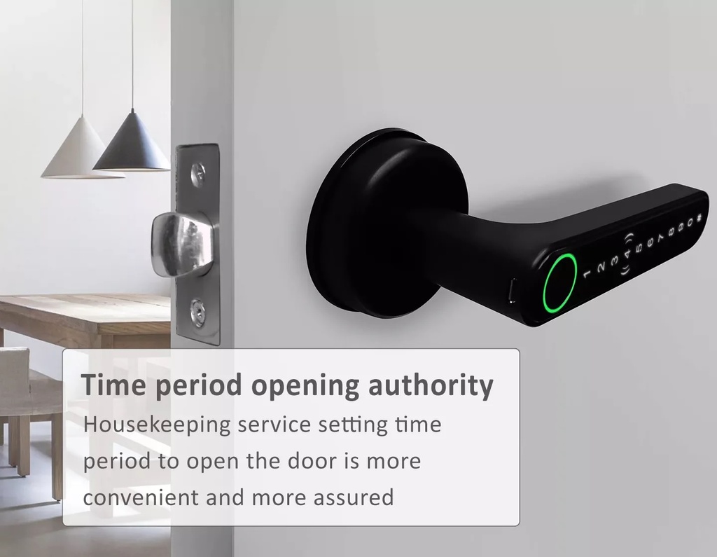 Tuya Smart Bluetooth Fingerprint + IC Card Door Lock PST-C6-11