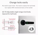 Tuya Smart Bluetooth Fingerprint + IC Card Door Lock PST-C6-11