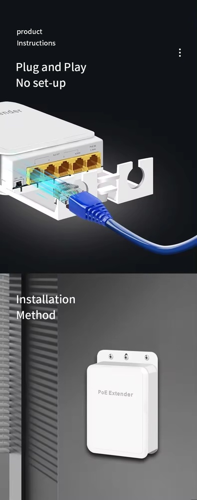 Outdoor Waterproof PoE Extender