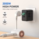 International travel adapter with PD 35W 