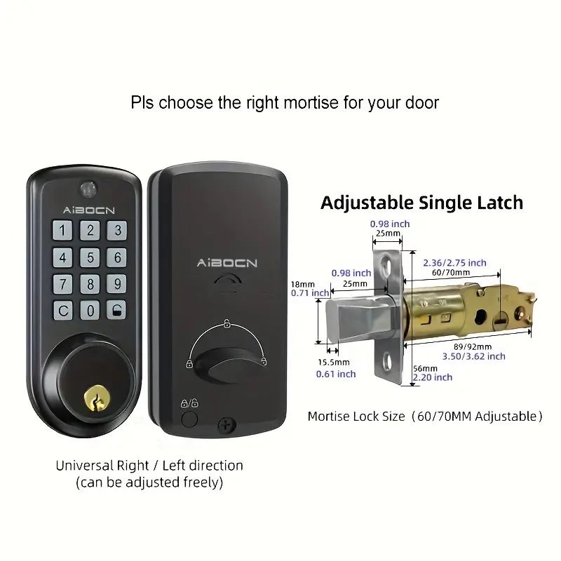 AiBOCN Keyless Code Door Luck