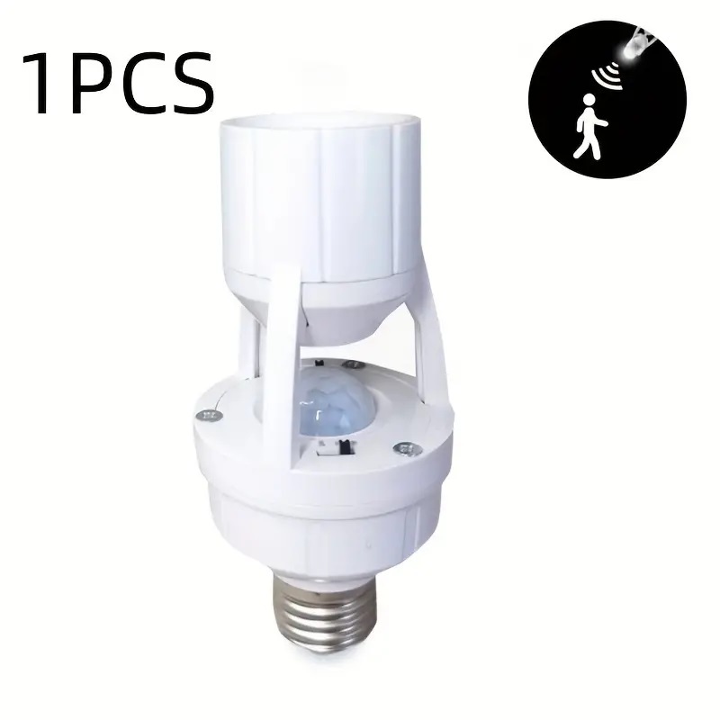 E27 LED Light Bulb Holder With Pir Motion Sensor