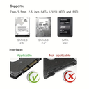 MAXBASE 6.35cm SATA SSD/HDD Case