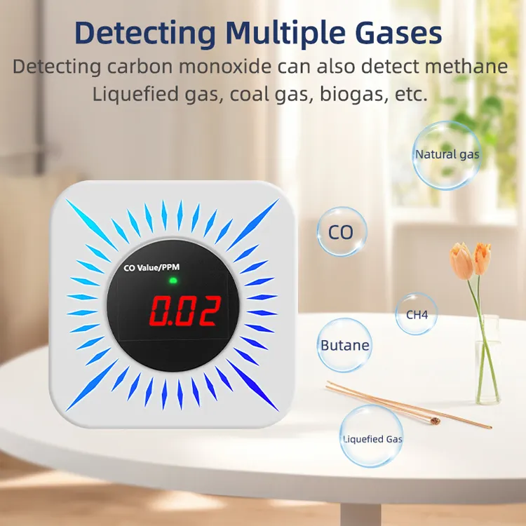 Tuya WiFi Smart Gas Leakage Sensor For Natural Gas/CO/CH4/Liquefied Gas/Butane