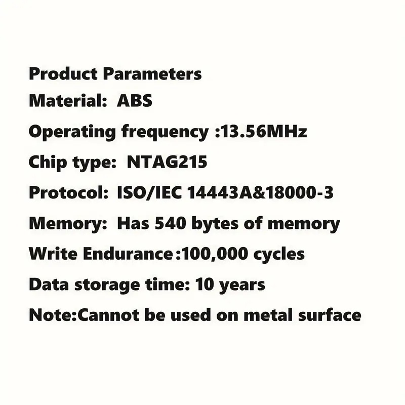 NFC Keychain Rewritable Tag with 504 Bytes Memory
