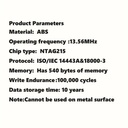 NFC Keychain Rewritable Tag with 504 Bytes Memory