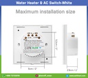 Water Heater & AC Switch-White