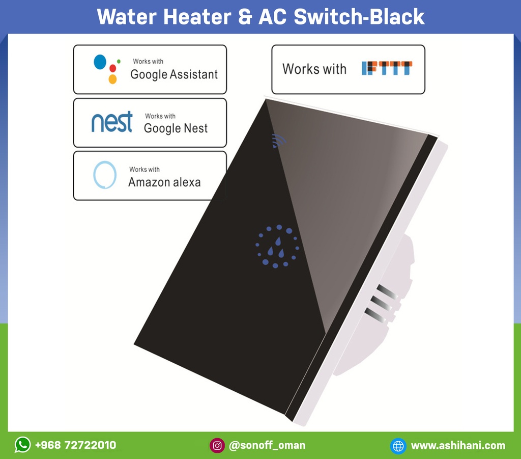 Water Heater & AC Switch-black