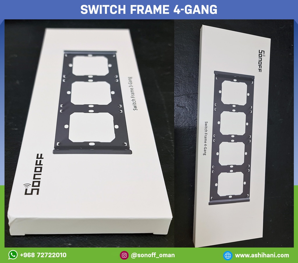 Switch frame 4-gang