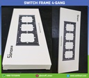 Switch frame 4-gang