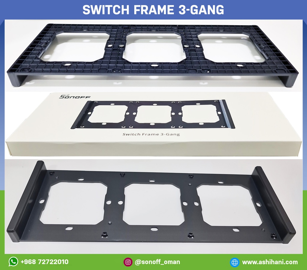 Switch frame 3-gang