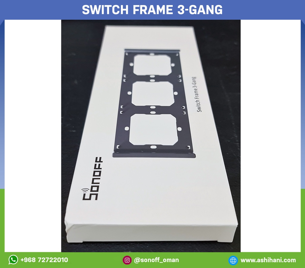 Switch frame 3-gang