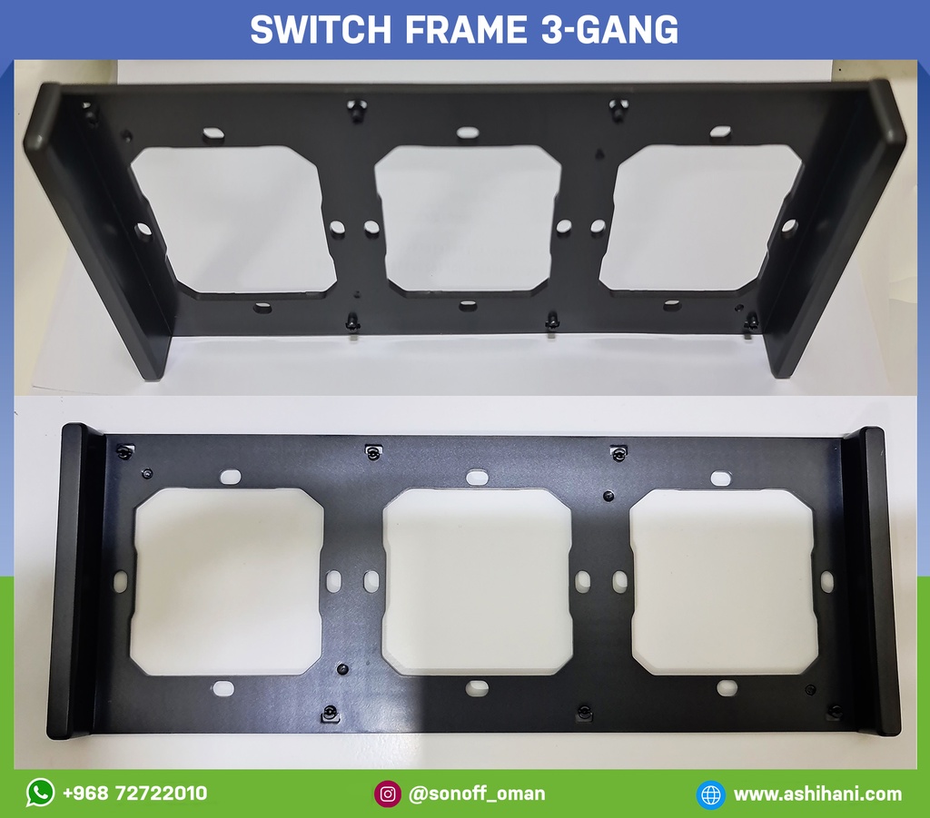 Switch frame 3-gang