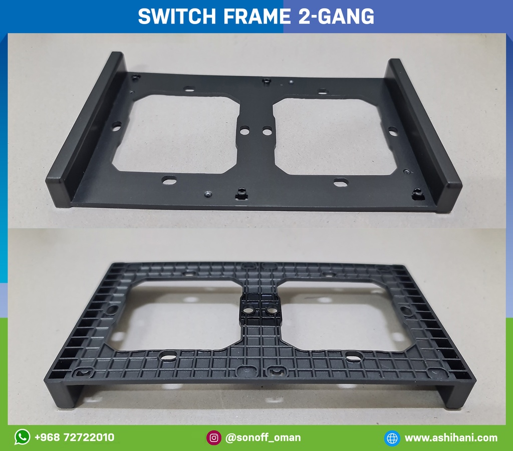 Switch frame 2-gang