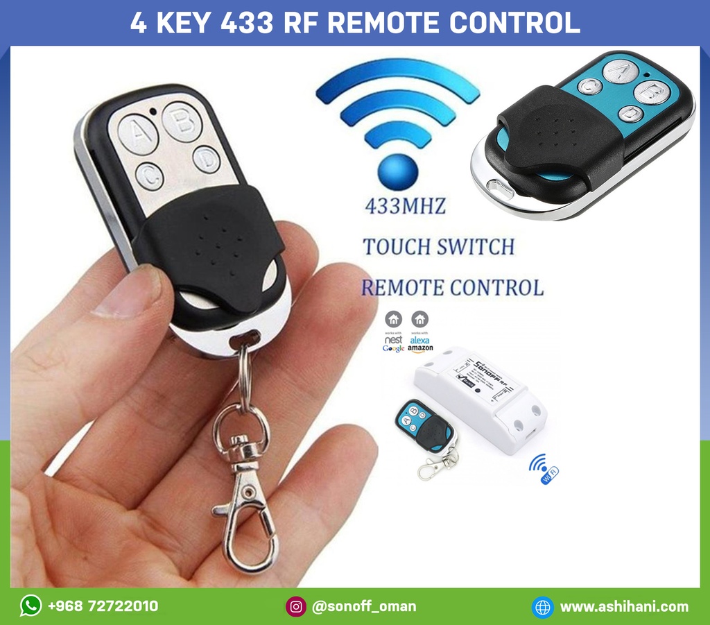 4 Key 433 Remote(No Battery)