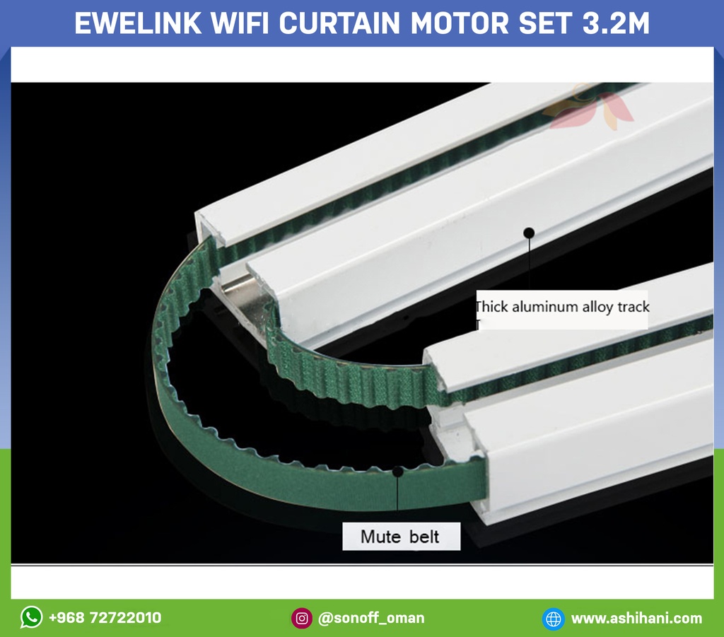 eWelink Wifi Curtain Motor Set 3.2M
