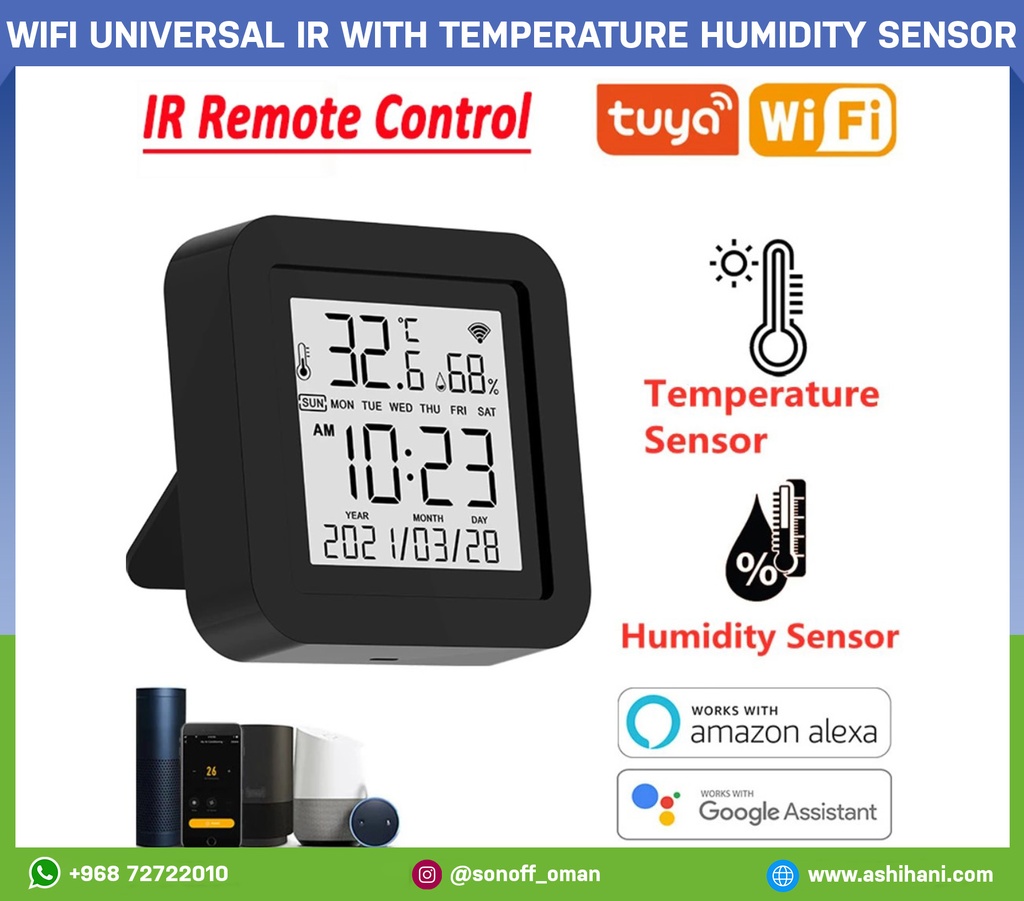 WiFi Universal IR Remote Control with Temperature Humidity Sensor