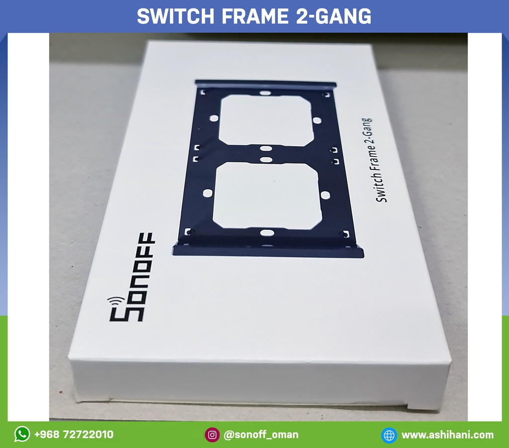 Switch frame 2-gang