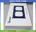Switch frame 2-gang