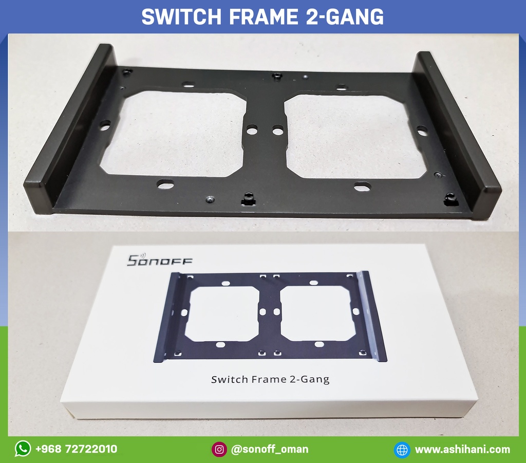 Switch frame 2-gang