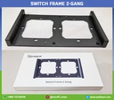 Switch frame 2-gang