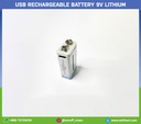 USB Rechargeable battery 9v Lithium