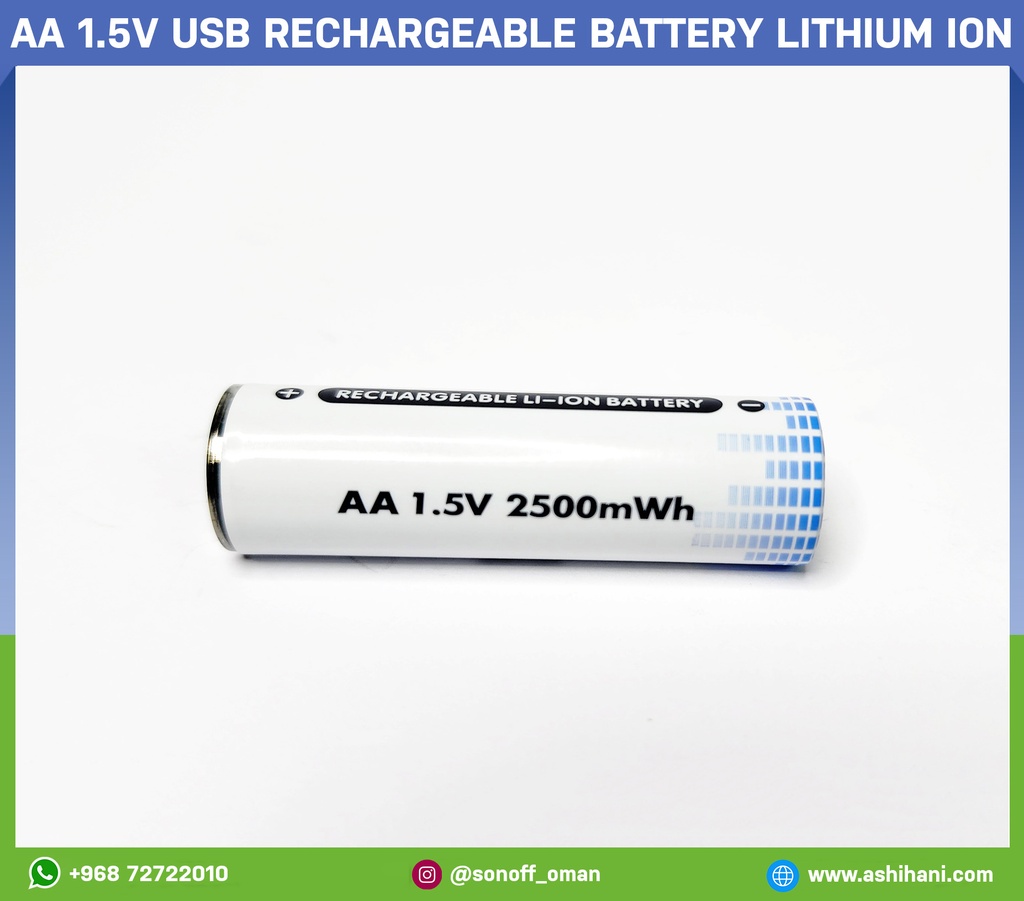 AA USB Rechargeable battery lithium ion