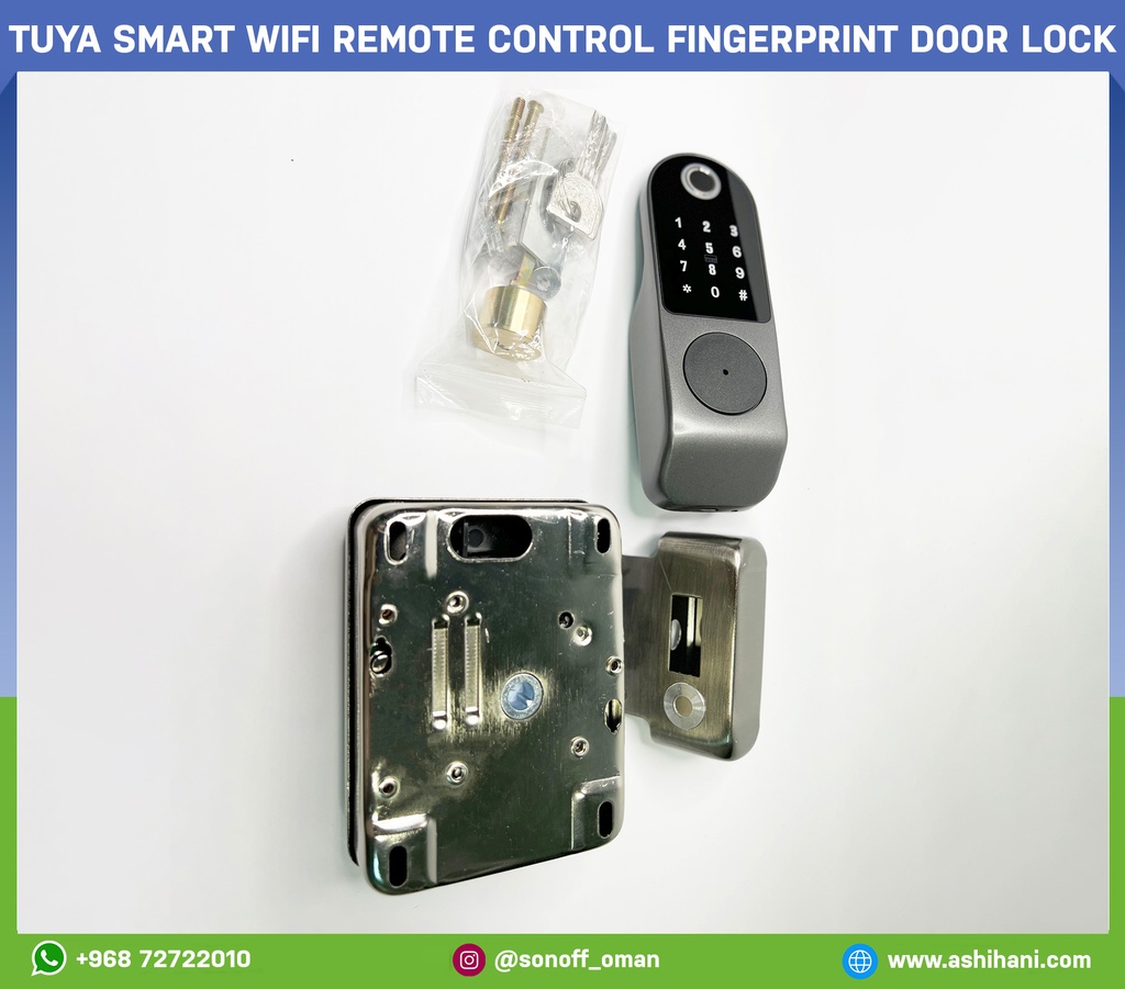 Tuya Smart WiFi Remote Control Fingerprint Door Lock