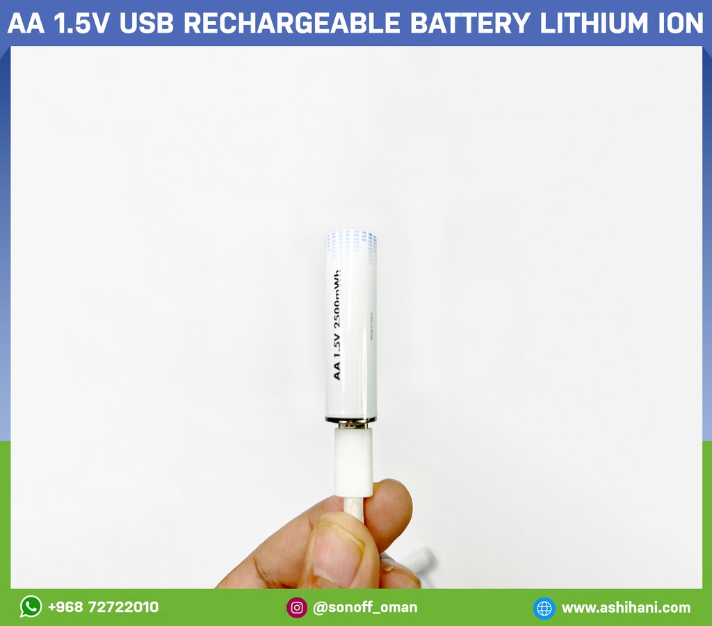 AA USB Rechargeable battery lithium ion