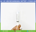 AA USB Rechargeable battery lithium ion