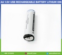AA USB Rechargeable battery lithium ion