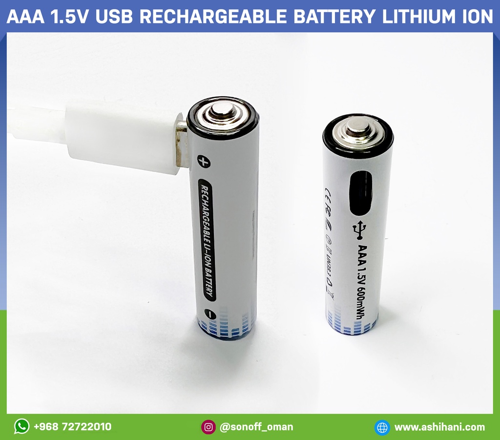 AAA USB Rechargeable battery lithium ion