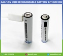 AAA USB Rechargeable battery lithium ion