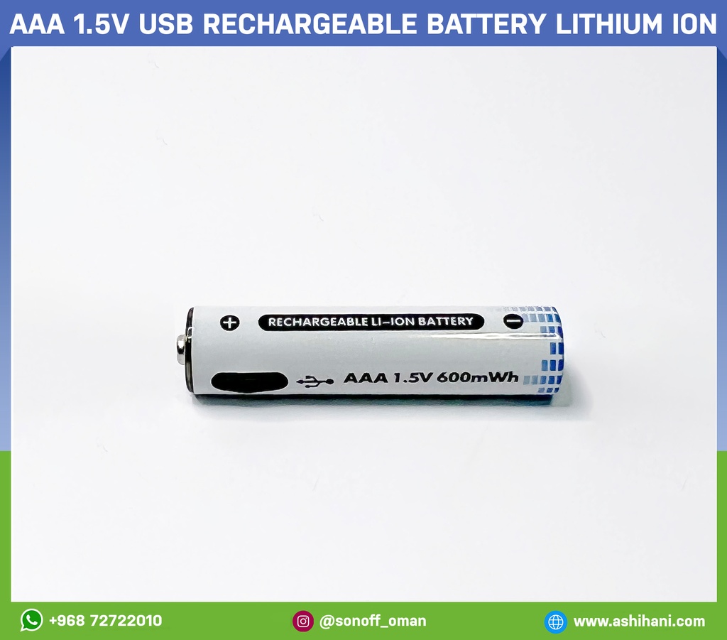 AAA USB Rechargeable battery lithium ion