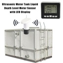 Wireless ultrasonic fuel water tank level sensor indicator