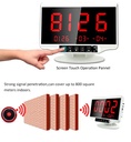 Display receiver table service call button restaurant waiter call system