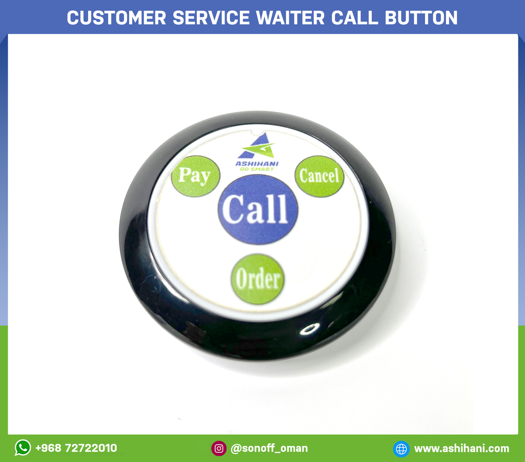 Customer service waiter call button