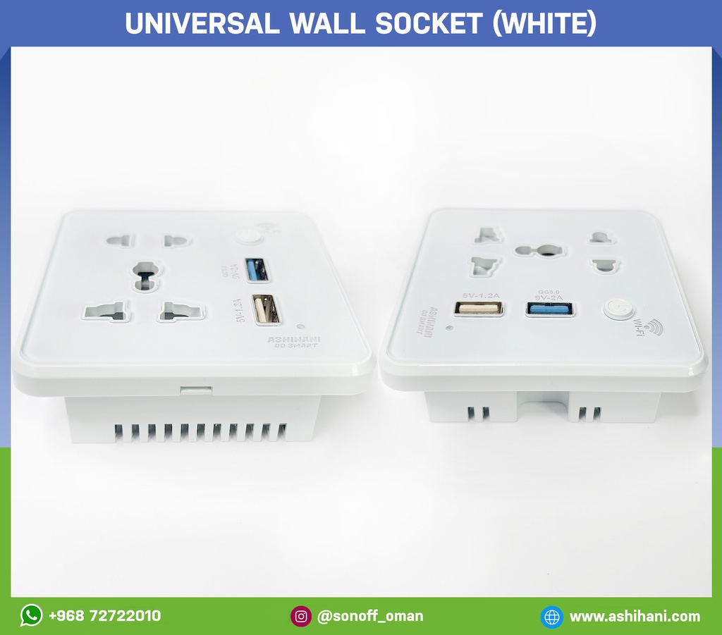 ASHIHANI Universal wall socket