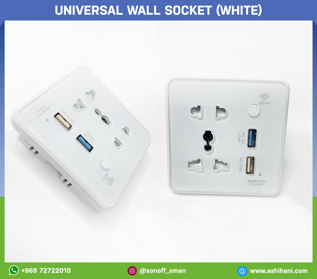 ASHIHANI Universal wall socket