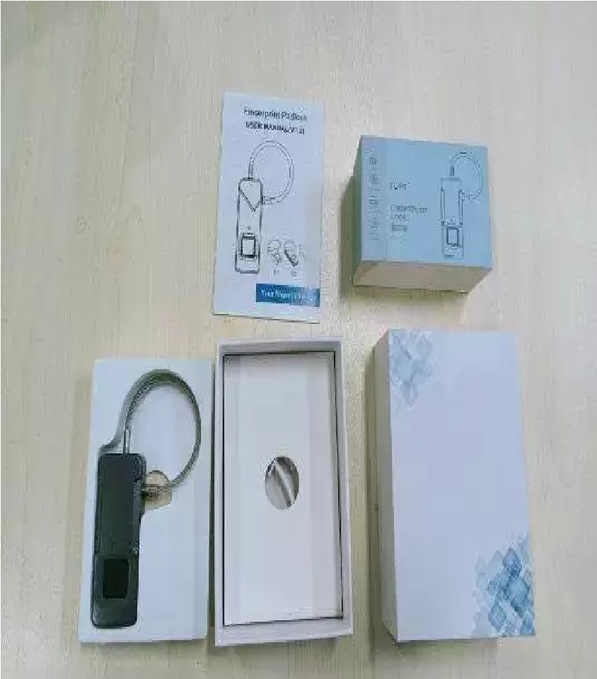 fingerprint biometric padlock with longer belt