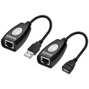 USB to Cat5 Adapter - USB 2.0 Extender Over RJ45 Ethernet