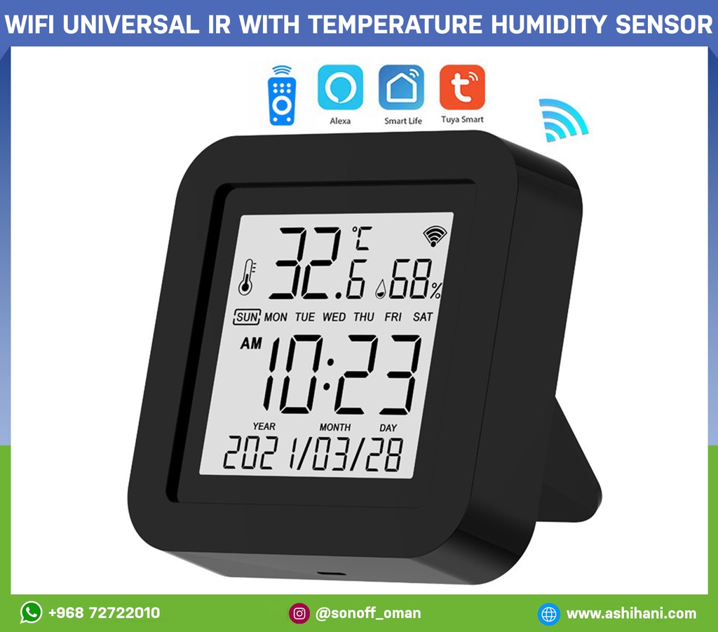 WiFi Universal IR Remote Control with Temperature Humidity Sensor