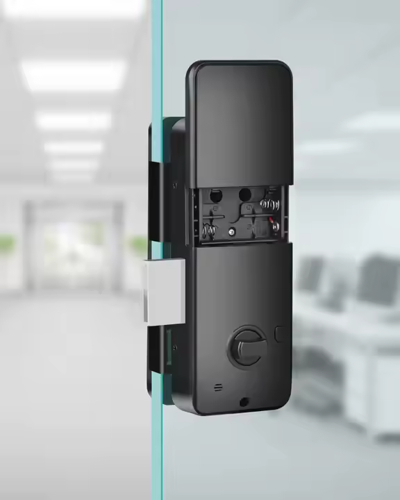 Tuya Smart Glass Door Lock with Screen Model PST-008-P