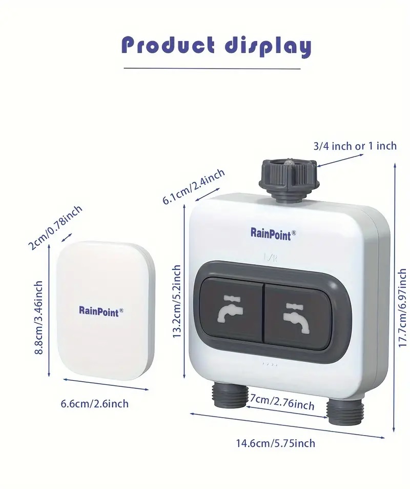 Wifi Smart Watering Timer Two Way Out Garden Automatic Irrigation System Drip Sprinkler Controller Valve