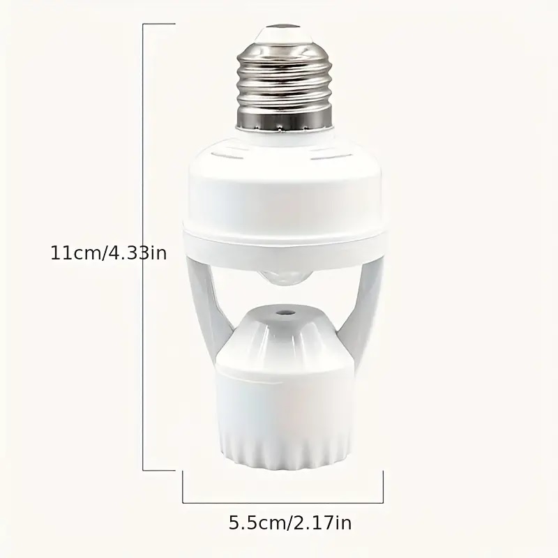 E27 LED Light Bulb Holder With Pir Motion Sensor