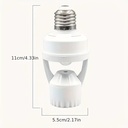 E27 LED Light Bulb Holder With Pir Motion Sensor