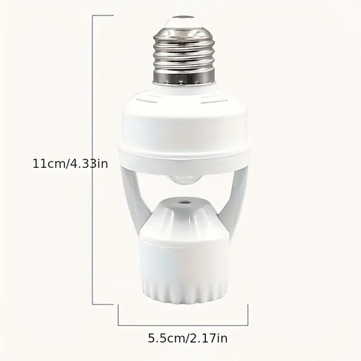 E27 LED Light Bulb Holder With Pir Motion Sensor