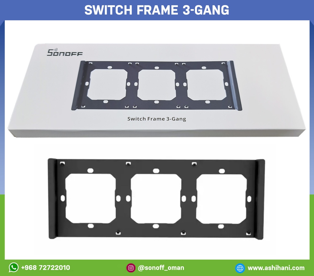 Switch frame 3-gang